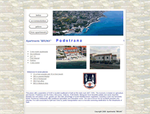 Tablet Screenshot of apartments-bruna.com